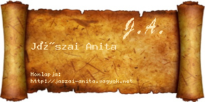 Jászai Anita névjegykártya