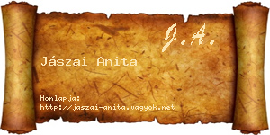Jászai Anita névjegykártya